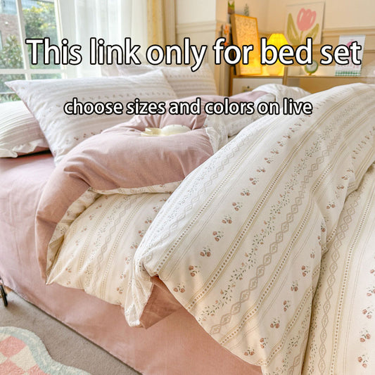 Anime Figures Three Piece Bedding Set  Cute Beds Quilt Covers Pillowcases Bed Set